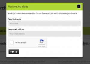 Eden Scott job alert signup